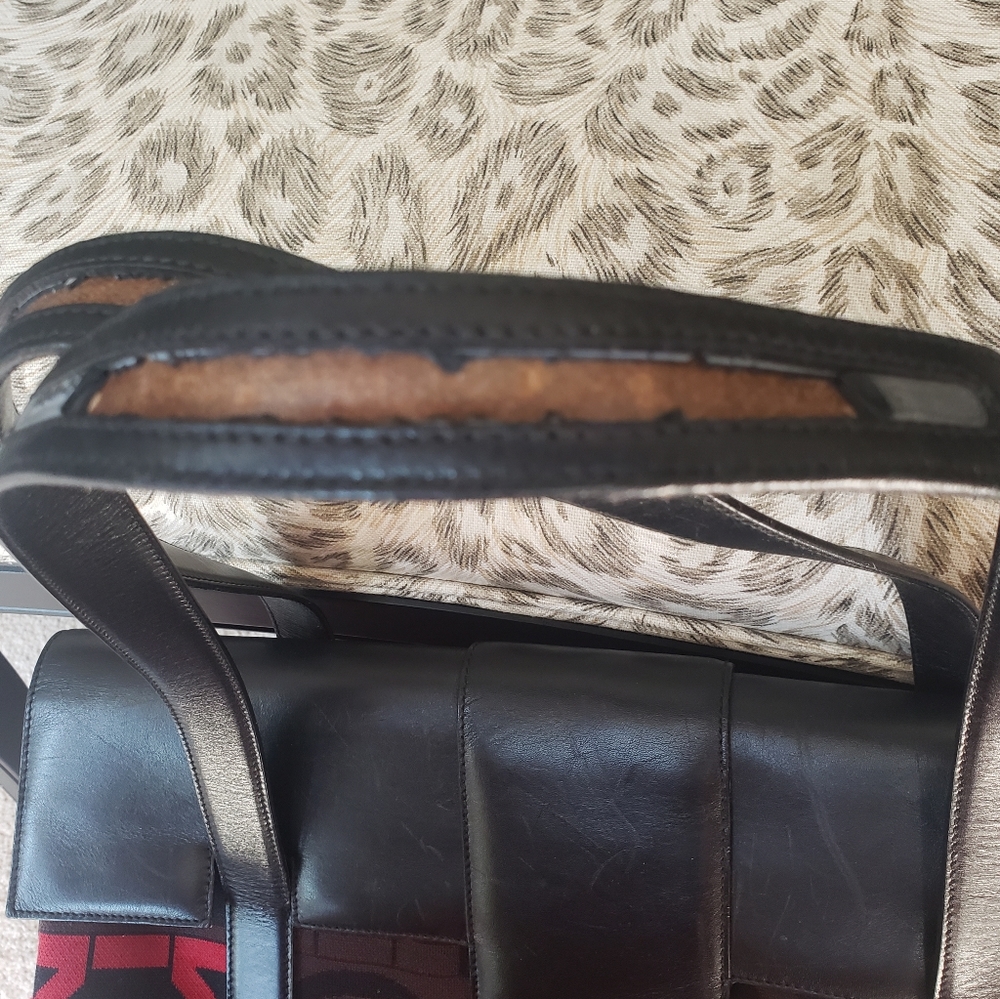 Salvador Ferragamo Logo Handbag Briefcase Tote - Picture 7 of 12